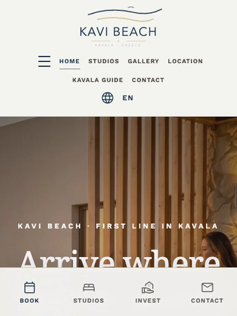 Kavi Beach — Website walkthrough
